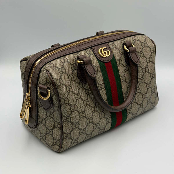 Gucci Ophidia Boston Bag - Medium - Supreme Canvas
