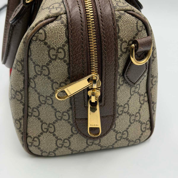 Gucci Ophidia Boston Bag - Medium - Supreme Canvas