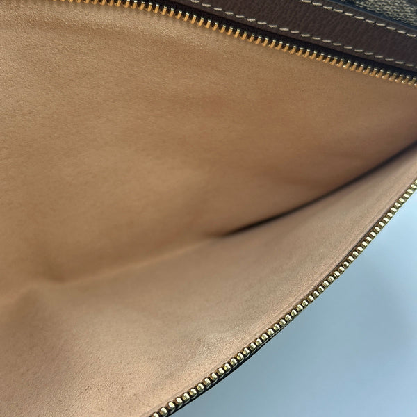 Gucci Ophidia GG Supreme Large Zip Pouch Clutch