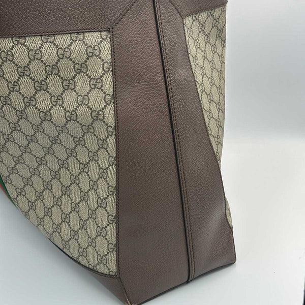 Gucci Ophidia Soft Open Tote GG Coated Canvas East West