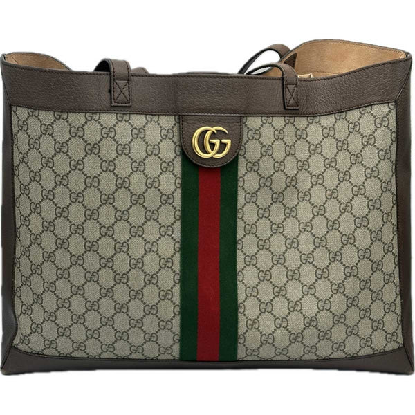 Gucci Ophidia Soft Open Tote GG Coated Canvas East West