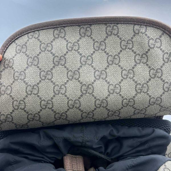 Gucci Soft GG Supreme Canvas Backpack - Beige