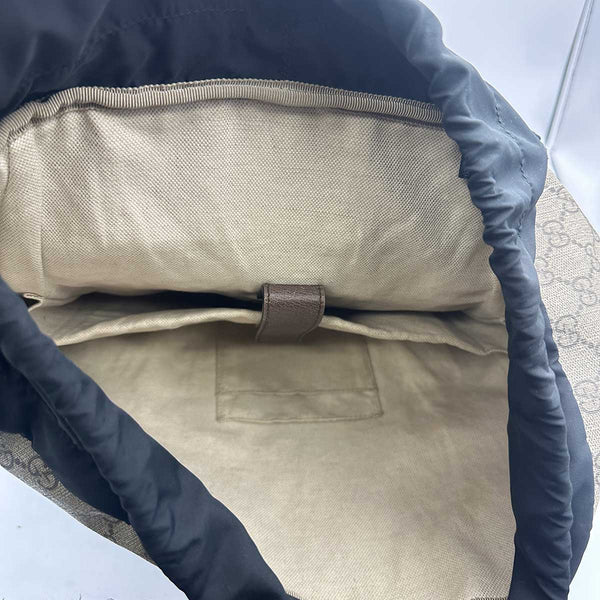 Gucci Soft GG Supreme Canvas Backpack - Beige