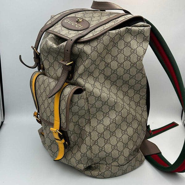 Gucci Soft GG Supreme Canvas Backpack - Beige