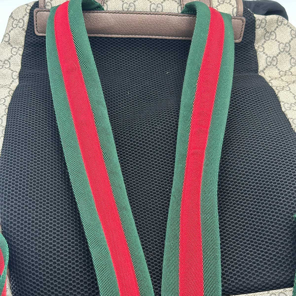 Gucci Soft GG Supreme Canvas Backpack - Beige