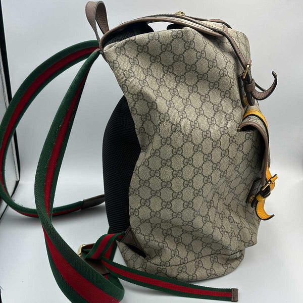 Gucci Soft GG Supreme Canvas Backpack - Beige