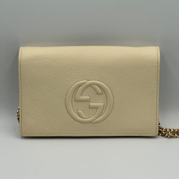 Gucci Soho Wallet on Chain - Ivory