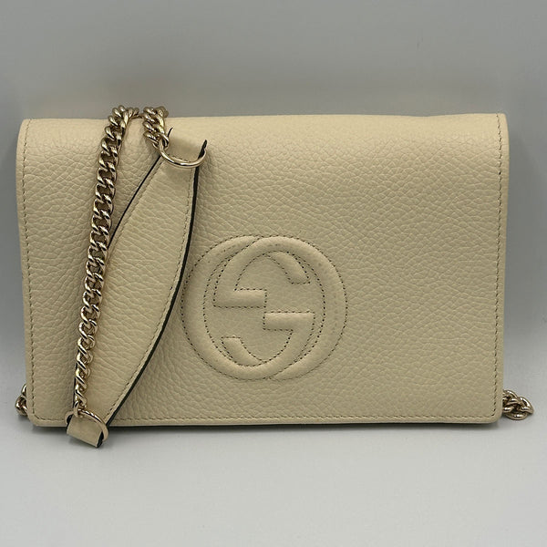 Gucci Soho Wallet on Chain - Ivory