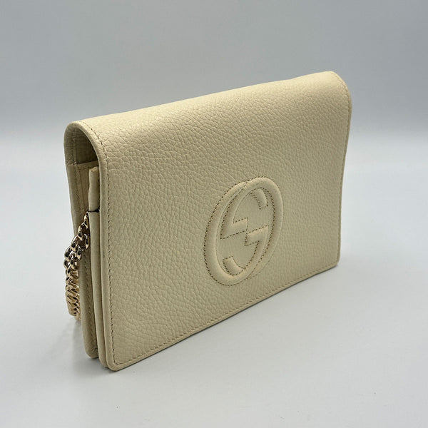 Gucci Soho Wallet on Chain - Ivory