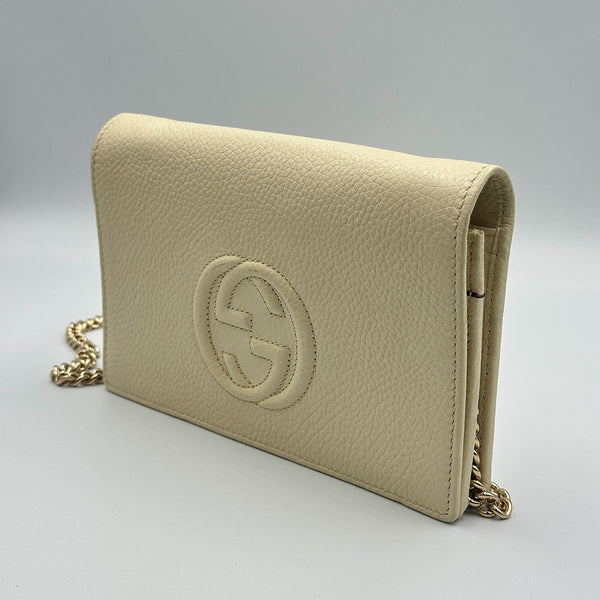 Gucci Soho Wallet on Chain - Ivory