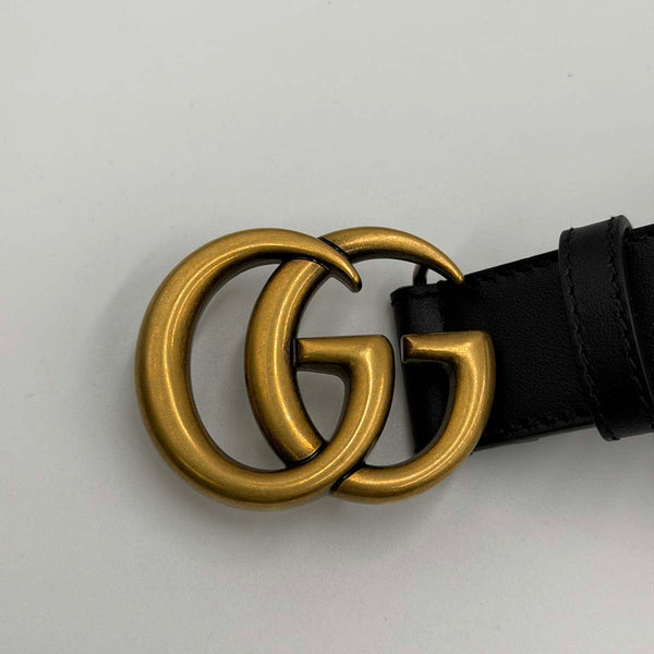 Gucci Reversible Supreme Canvas Belt with Gold Hardware 110/44