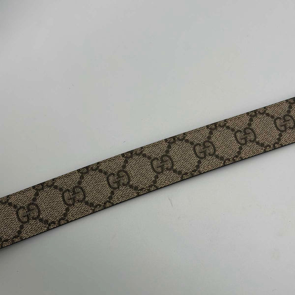 Gucci Reversible Supreme Canvas Belt with Gold Hardware 110/44