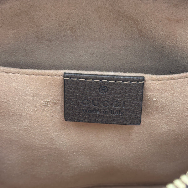 Gucci Supreme Monogram Mini Ophidia Top Handle Shoulder Bag