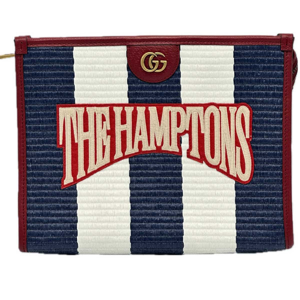 Gucci The Hamptons Striped Logo Pouch
