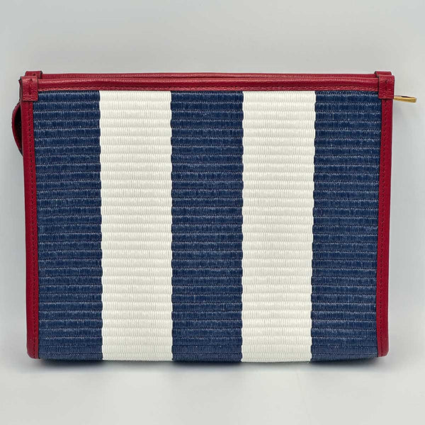 Gucci The Hamptons Striped Logo Pouch