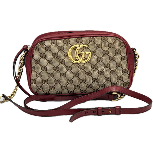 Gucci GG Marmont Canvas Camera Bag - Red