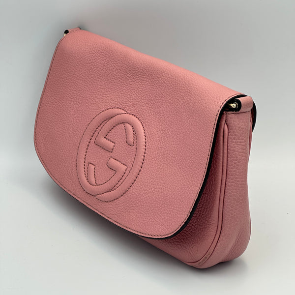 Gucci Soho Chain Crossbody Bag Medium - Pink