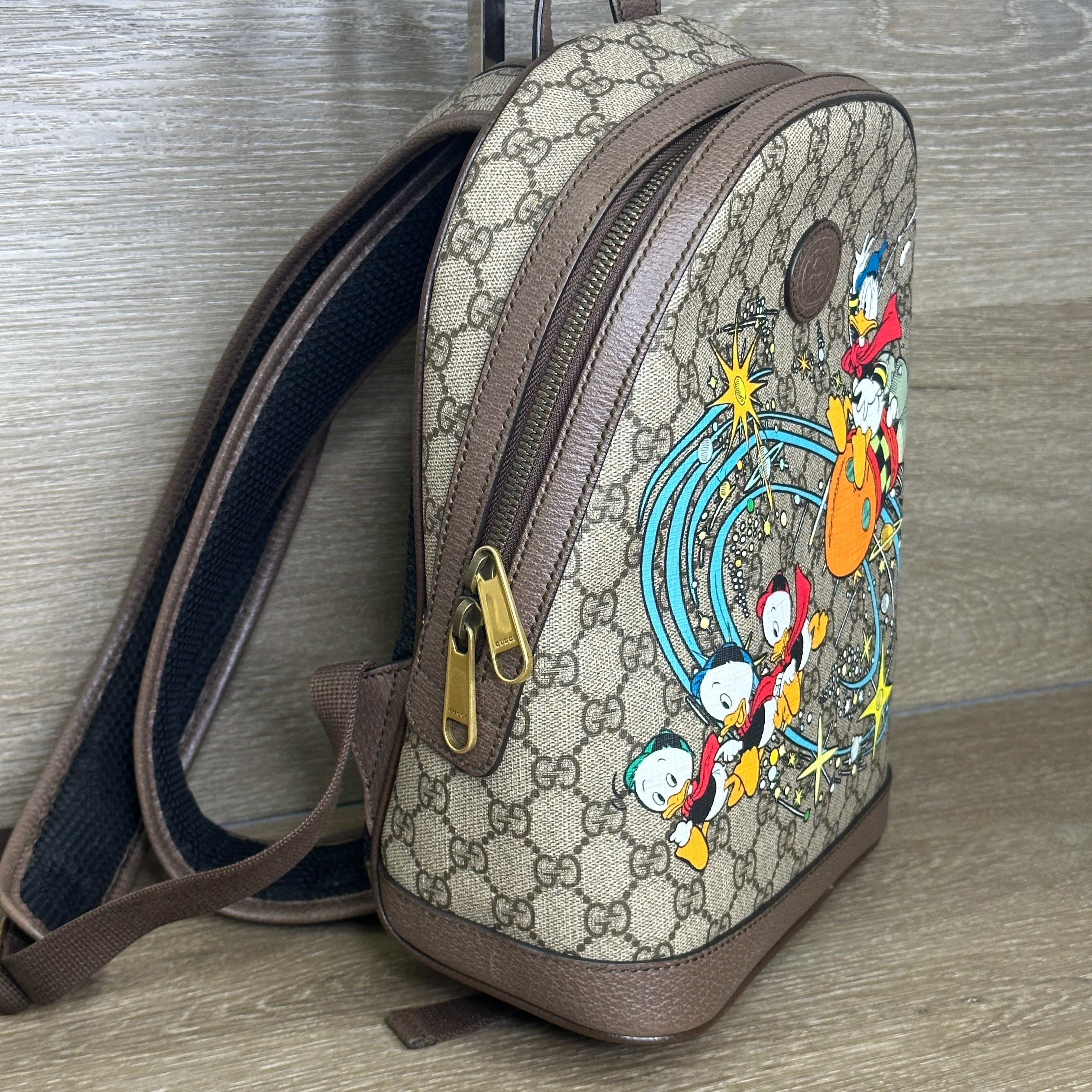 gucci mini backpack replica Gucci x Disney Donald Duck Backpack