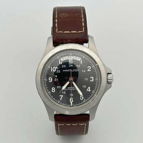 Hamilton Khaki Field King - Stainless Steel - Brown Leather Strap