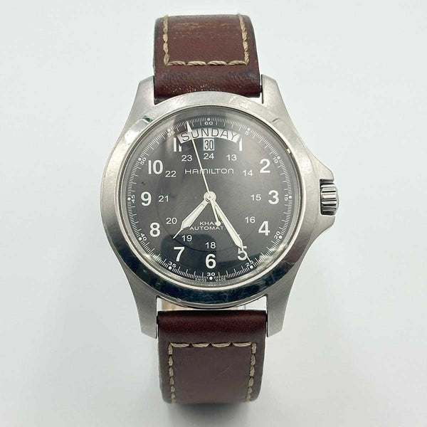 Hamilton Khaki Field King - Stainless Steel - Brown Leather Strap
