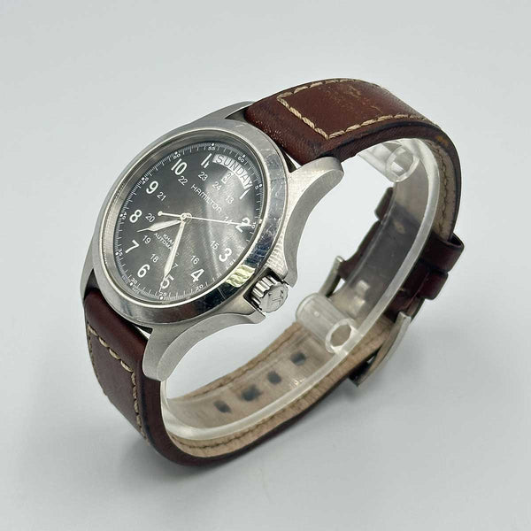 Hamilton Khaki Field King - Stainless Steel - Brown Leather Strap