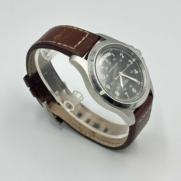 Hamilton Khaki Field King - Stainless Steel - Brown Leather Strap
