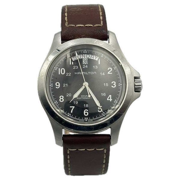 Hamilton Khaki Field King - Stainless Steel - Brown Leather Strap