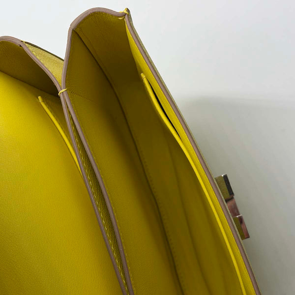 Hermès Mosaïque Au 24-21 Bag Epsom Leather - Citron