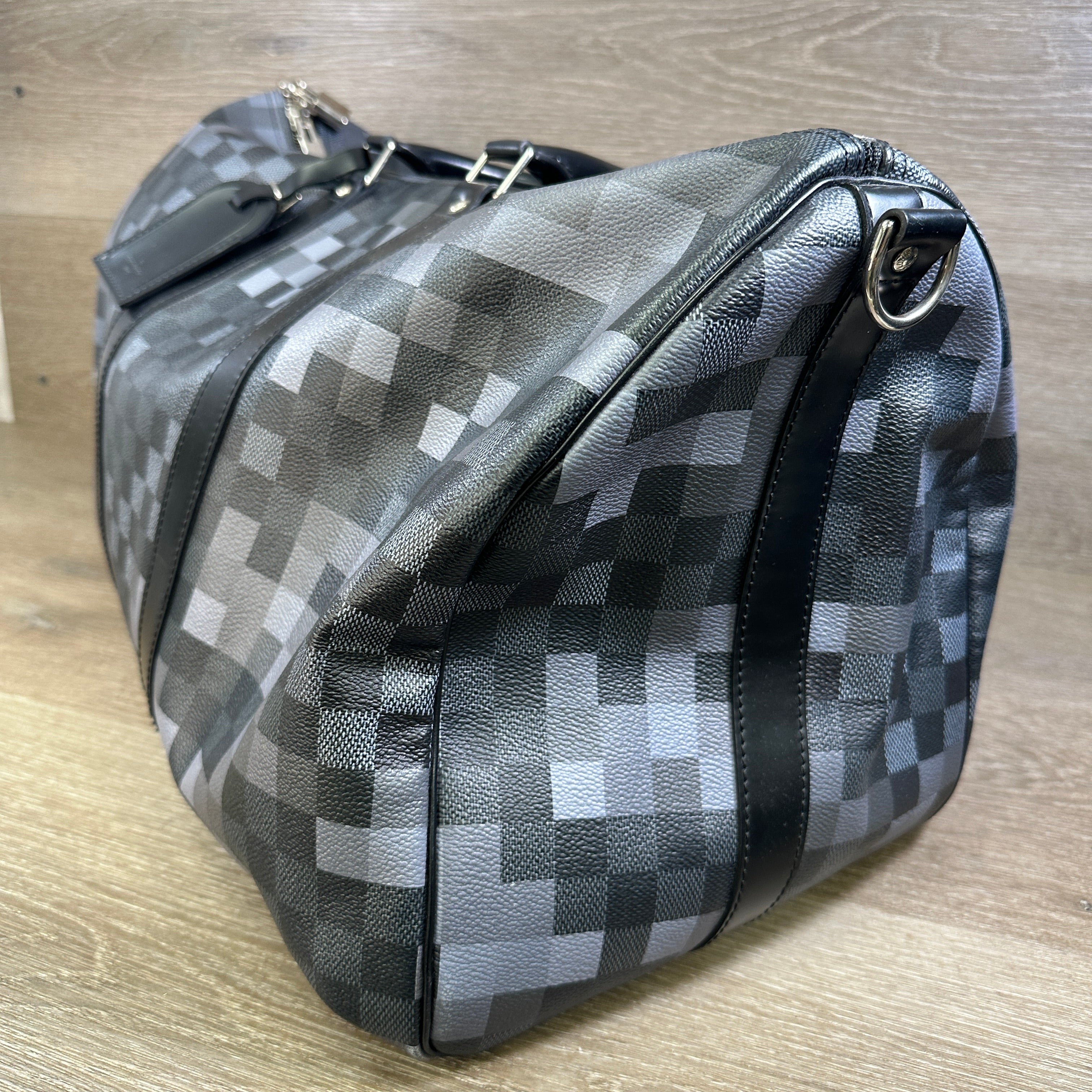 Louis Vuitton Damier Graphite Keepall Bandouliere 55 Duffle with