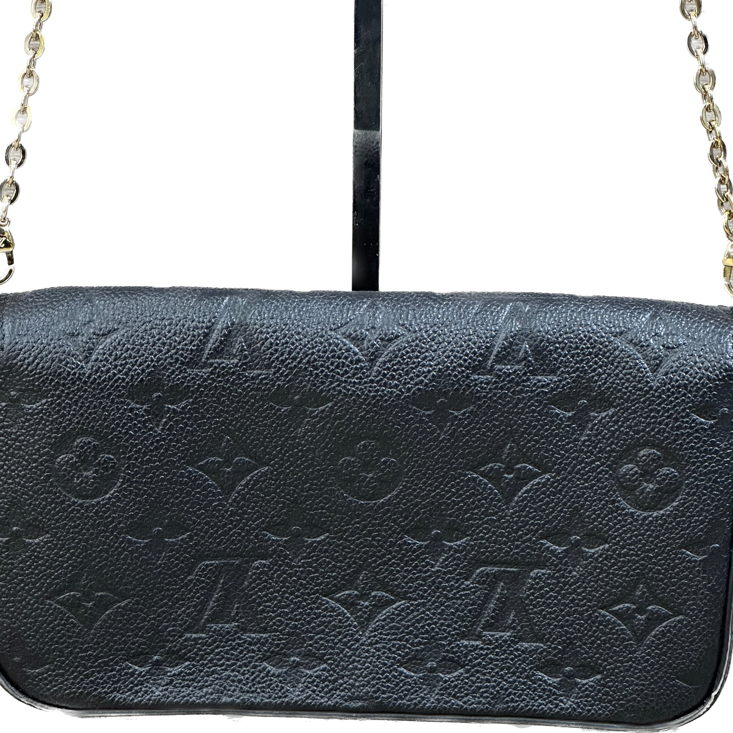 Louis Vuitton Rose Poudre Monogram Empreinte Leather Pochette Felicie Bag  Louis Vuitton