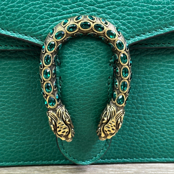 Gucci Calfskin Mini Dionysus Shoulder Bag - Emerald - Chicago Pawners & Jewelers