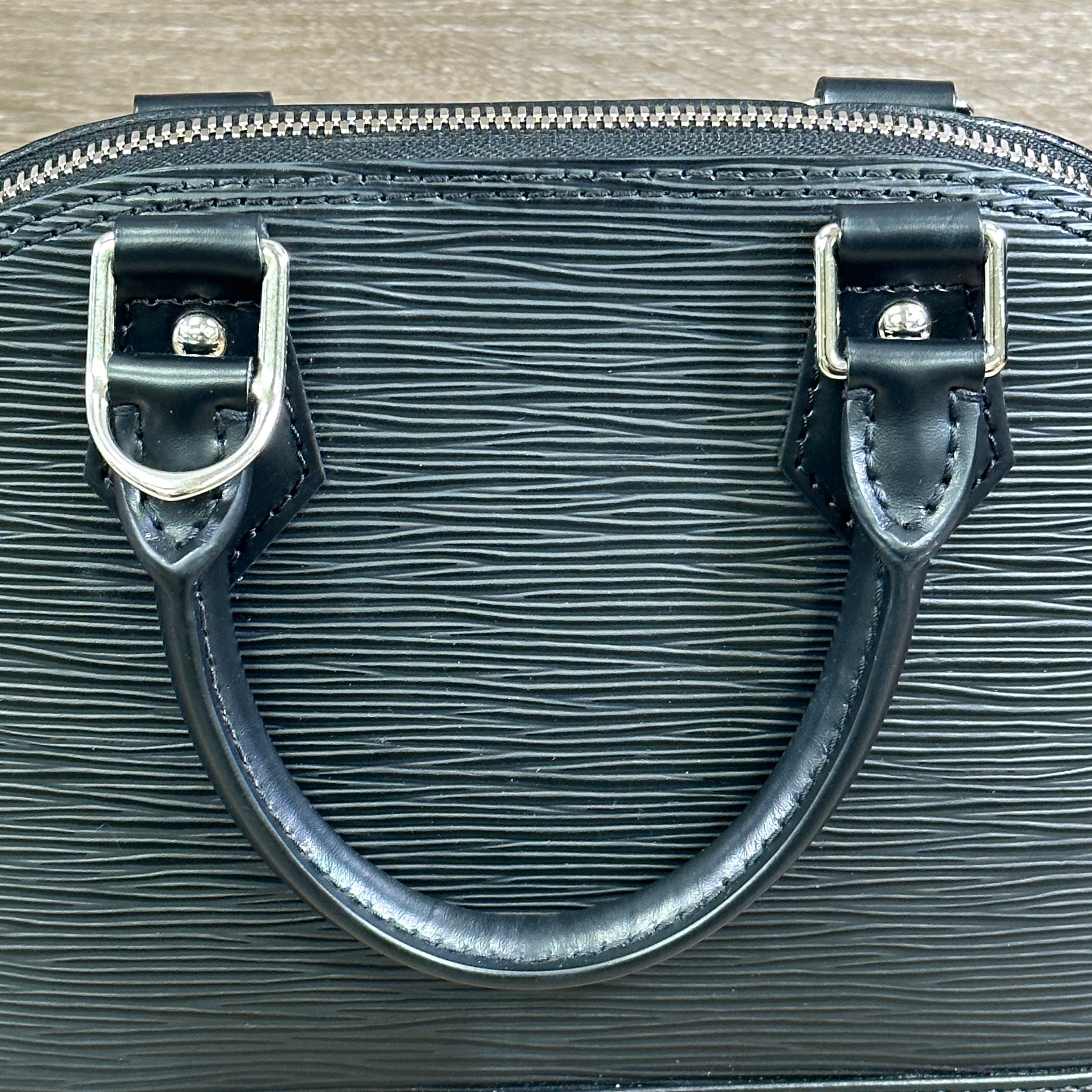 Louis Vuitton Black Epi Leather Alma BB Bag at 1stDibs
