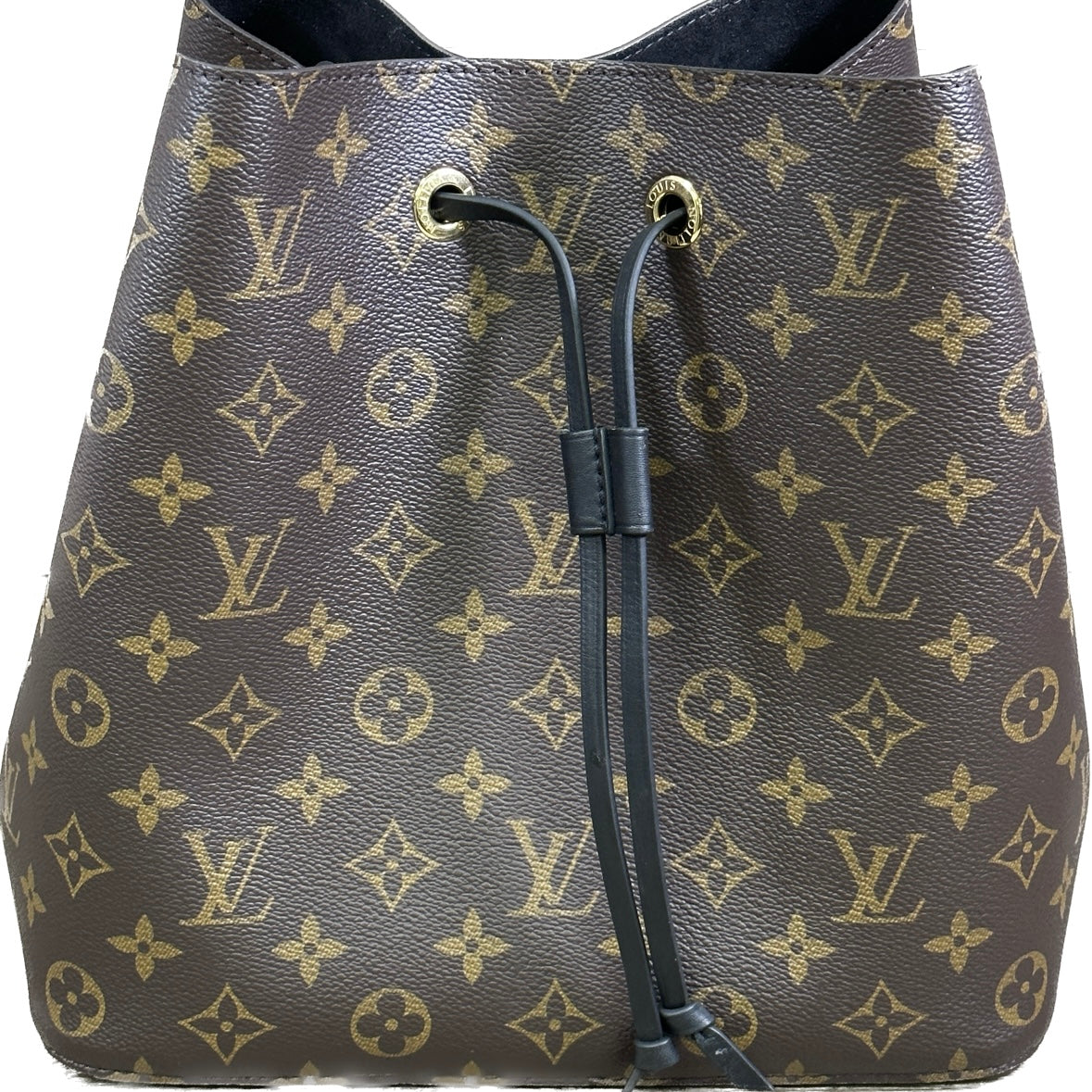 Louis Vuitton Black/Monogram Neo Noe MM Bucket Bag