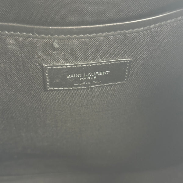 Saint Laurent City Backpack in CROCODILE-EMBOSSED Leather