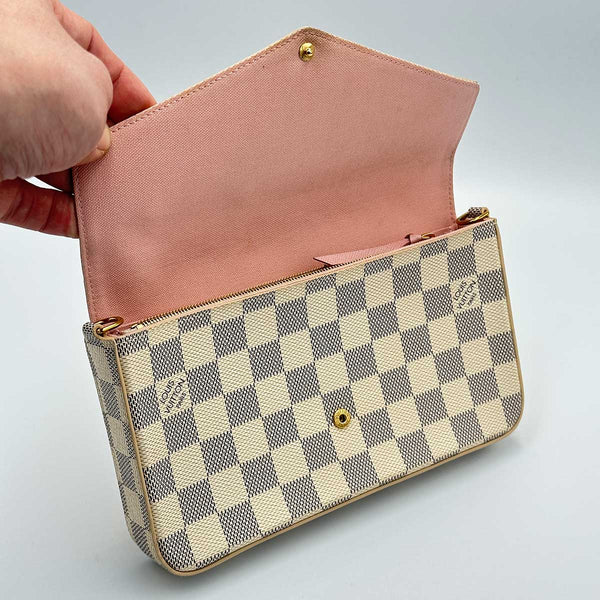 Louis Vuitton Felicie Pochette Damier Azur