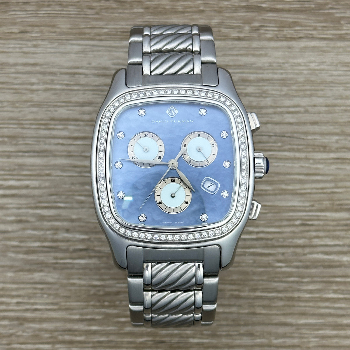 David Yurman 25mm Thoroughbred Diamond Watch David Yurman Thoroughbred Mother of Pearl & Diamond Watch  main image 2