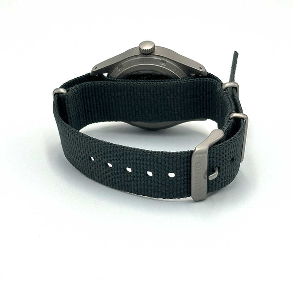 Seiko 5 Sport Day Date Automatic Watch on Nylon Strap - Blue/Grey - Chicago Pawners & Jewelers