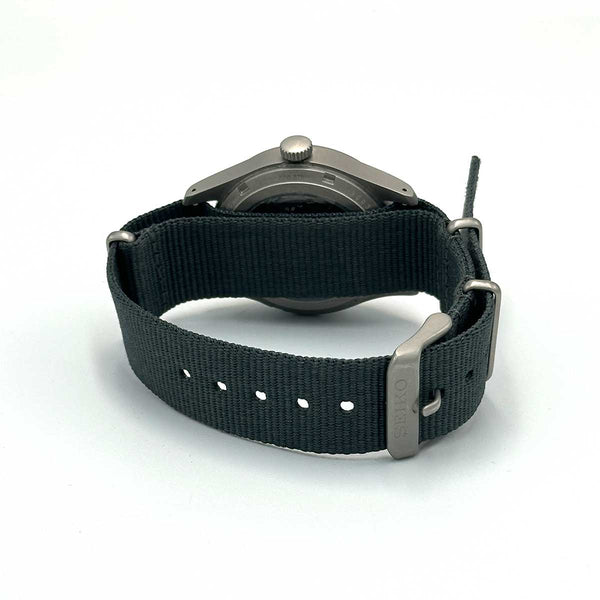 Seiko 5 Sport Day Date Automatic Watch on Nylon Strap - Blue/Grey - Chicago Pawners & Jewelers