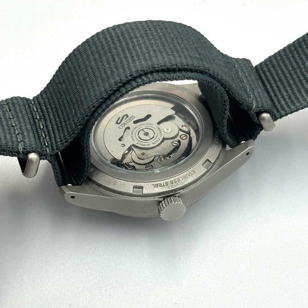 Seiko 5 Sport Day Date Automatic Watch on Nylon Strap - Blue/Grey - Chicago Pawners & Jewelers