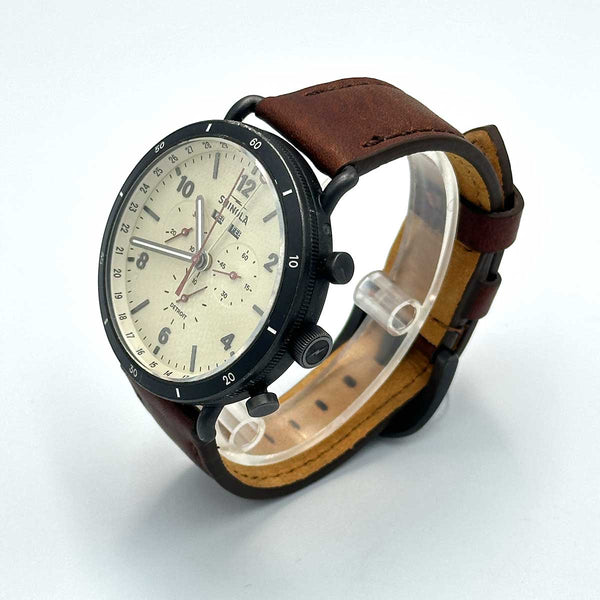 Shinola Canfield Sport 45mm Men's Watch, Light Tan Dial - Chicago Pawners & Jewelers