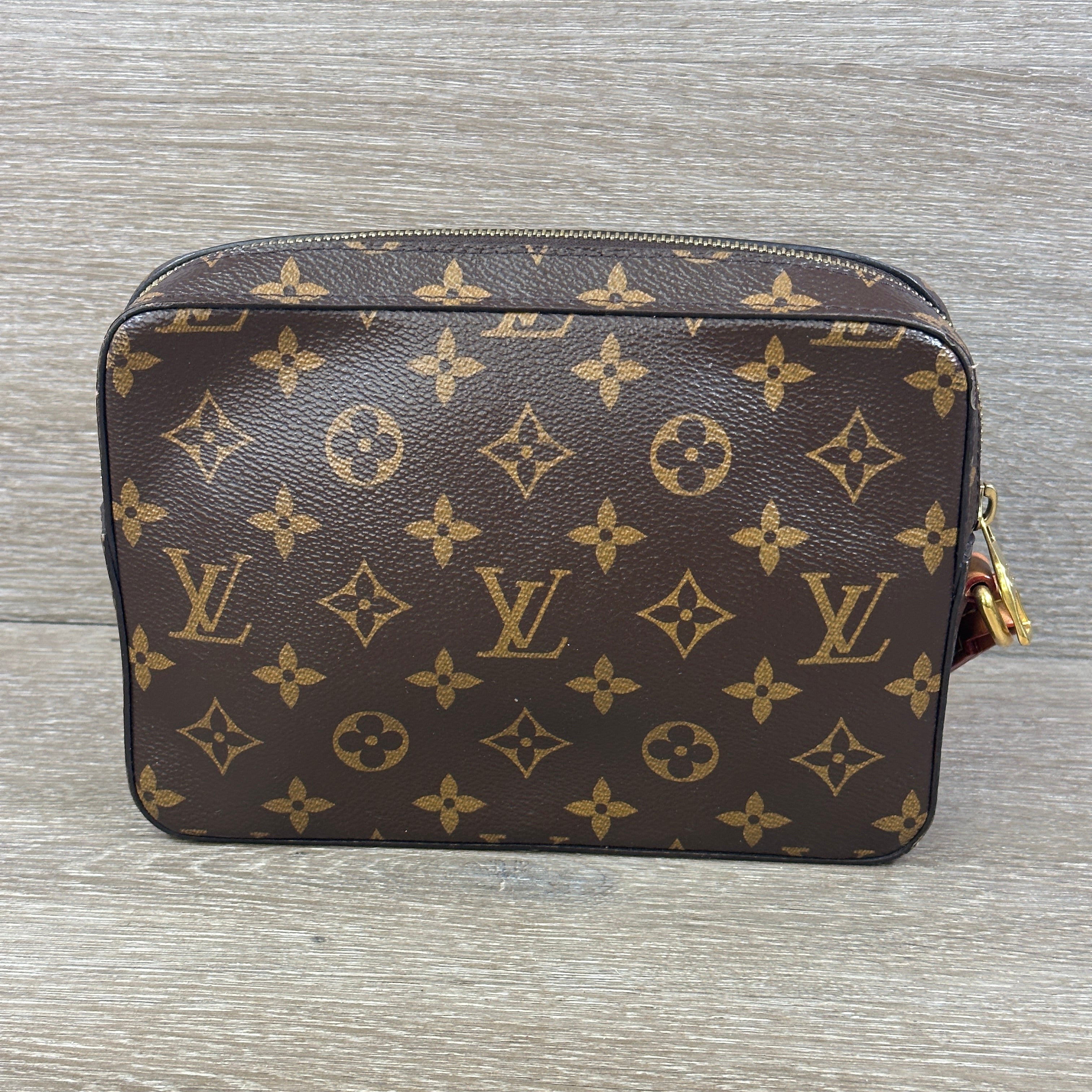 Vintage toiletry bag covered with LV monogram by Louis Vuitton, France