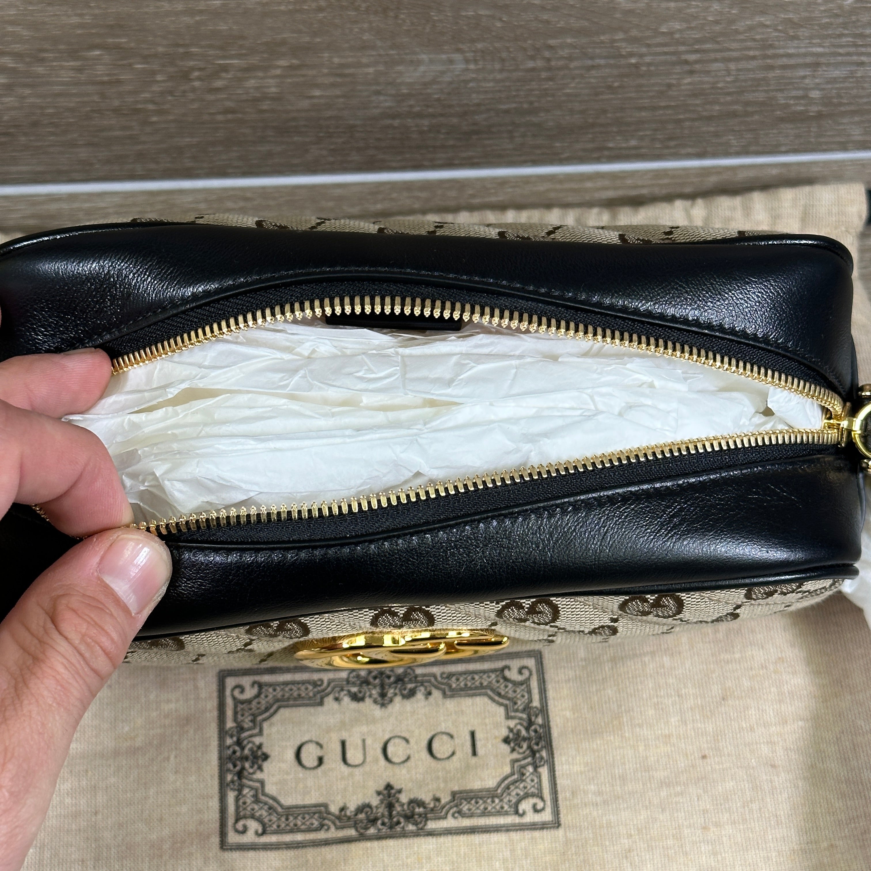Gucci's Marmont Mini Camera Bag in Black