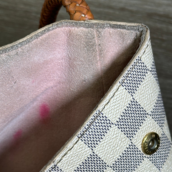 Louis Vuitton Propriano Handbag - Damier Azur with Rose Ballerine Interior - Chicago Pawners & Jewelers