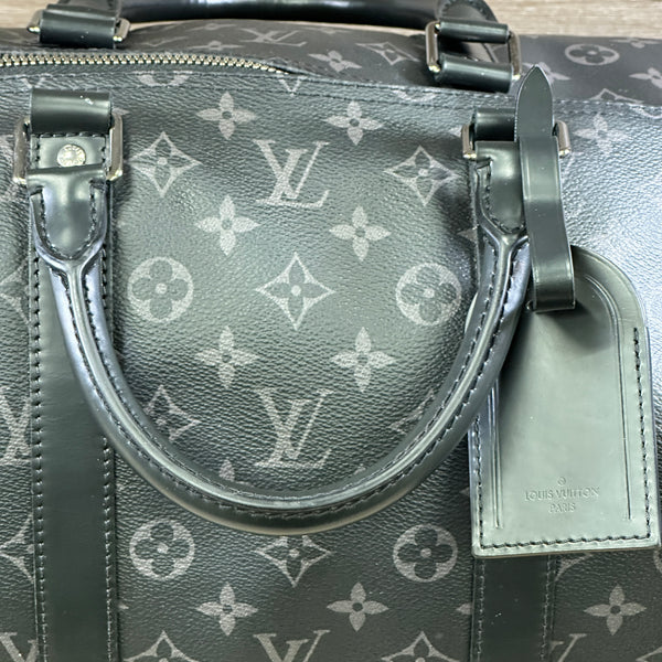 Louis Vuitton Keepall Bandoulière 55 - Monogram Eclipse - Chicago Pawners & Jewelers