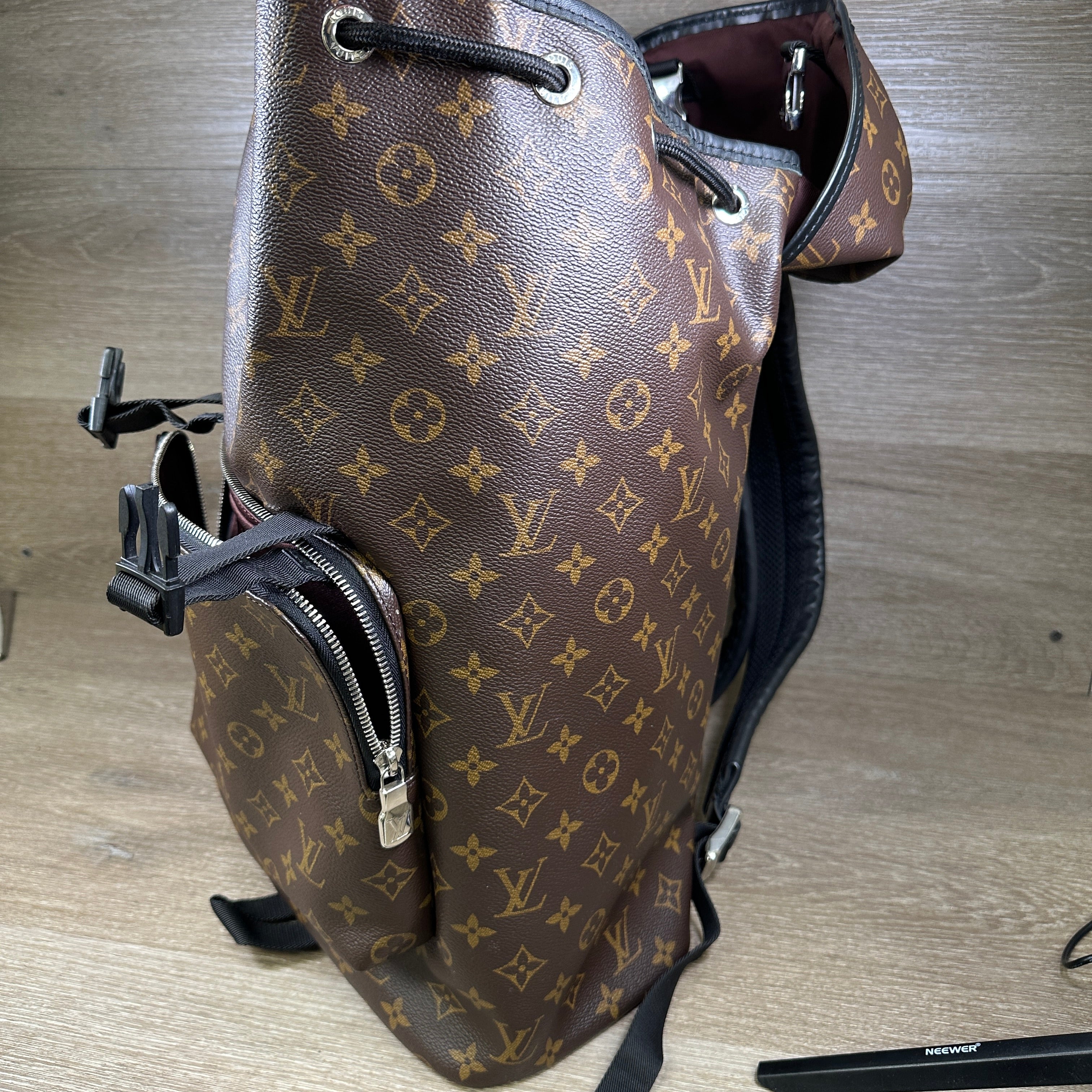 louis vuitton backpack zack monogram macassar brown Louis Vuitton Monogram Macassar Zack Backpack