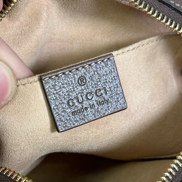 GG Supreme Monogram Web Mini Ophidia Shoulder Bag - Brown - Chicago Pawners & Jewelers