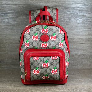 Gucci GG Supreme Canvas Interlocking Apple Backpack - Chicago Pawners & Jewelers