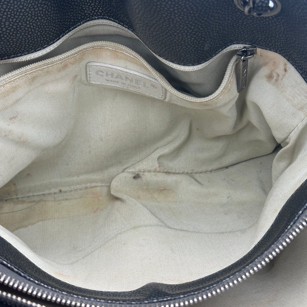 Chanel Caviar Timeless 'CC' Soft Shopper - Grey