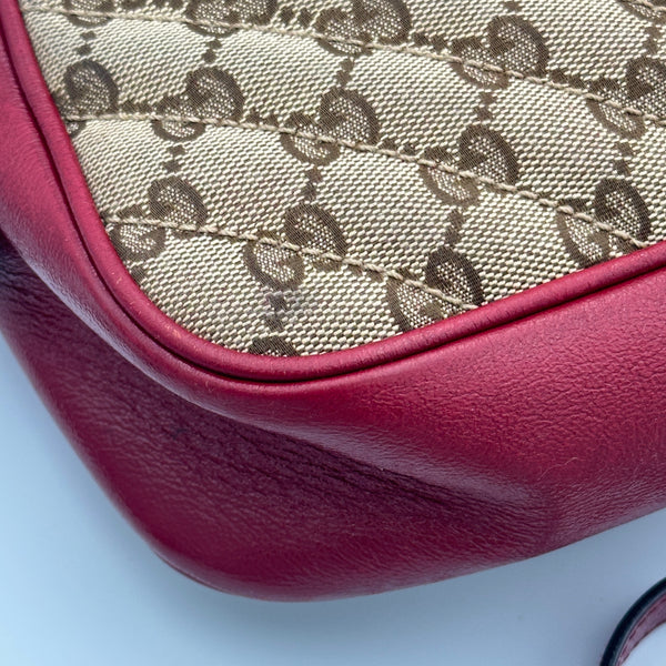 Gucci GG Marmont Canvas Camera Bag - Red