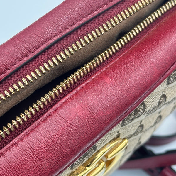 Gucci GG Marmont Canvas Camera Bag - Red
